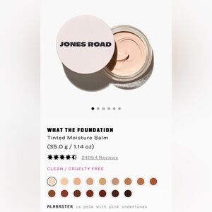 Jones Road Beauty What the Foundation NEW Alabaster shade